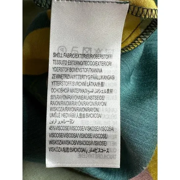 Farm Rio x Anthropologie Bold Printed One Shoulder Dress XL - Picture 16 of 16